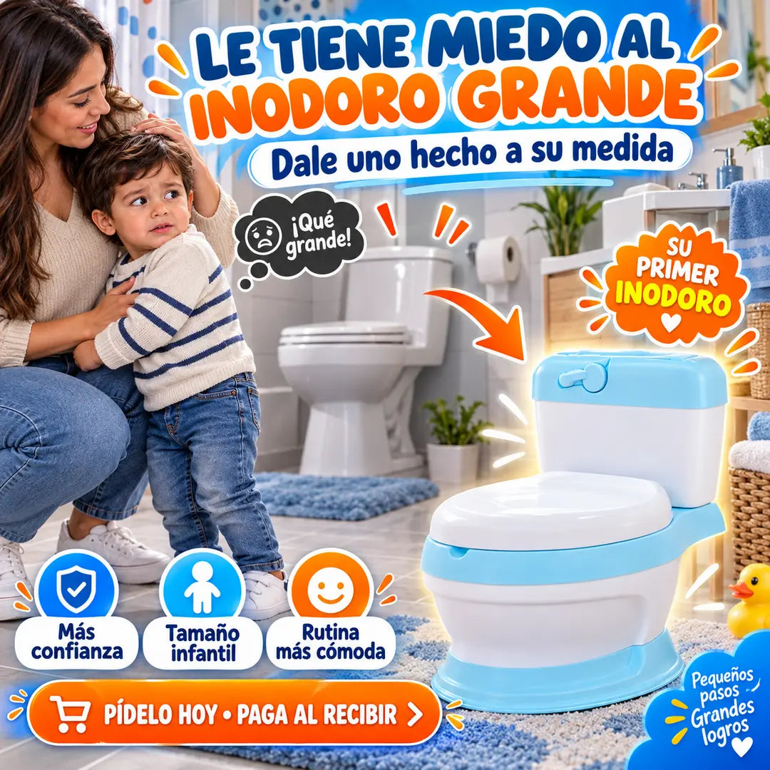 Mi Primer Inodoro: Ayuda a Dejar el Pañal con Comodidad y Evita desastres en el hogar por no llegar a tiempo