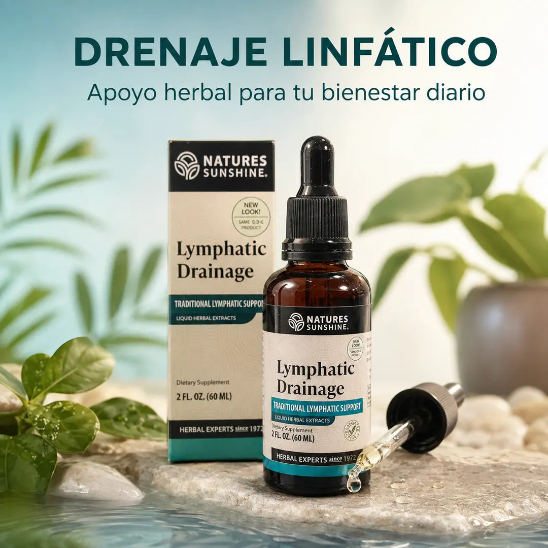 Fórmula Herbal de Apoyo Linfático - AYUDA A DISMINUIR LA APARIENCIA DE HINCHAZÓN