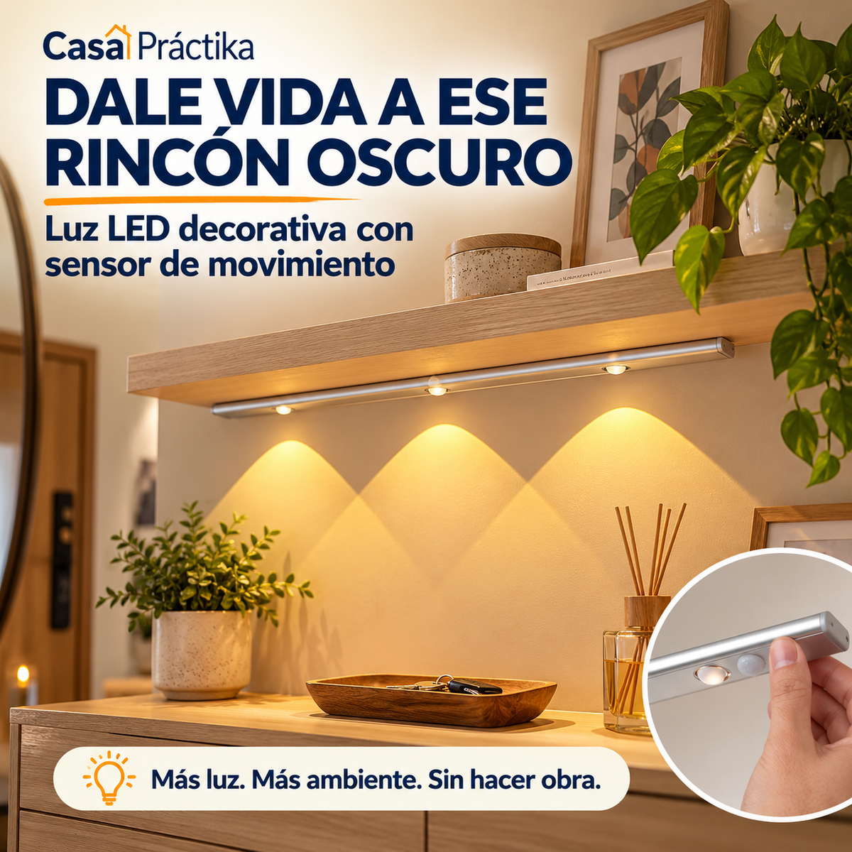 Lampara Led 40 Cm Recargable