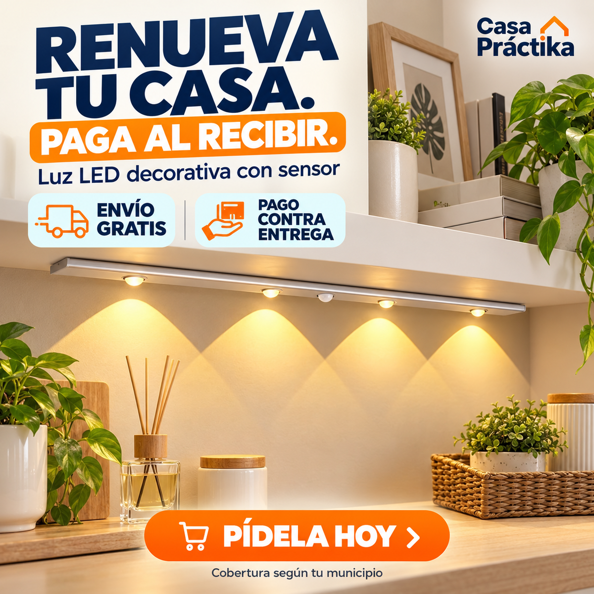 Lampara Led 40 Cm Recargable