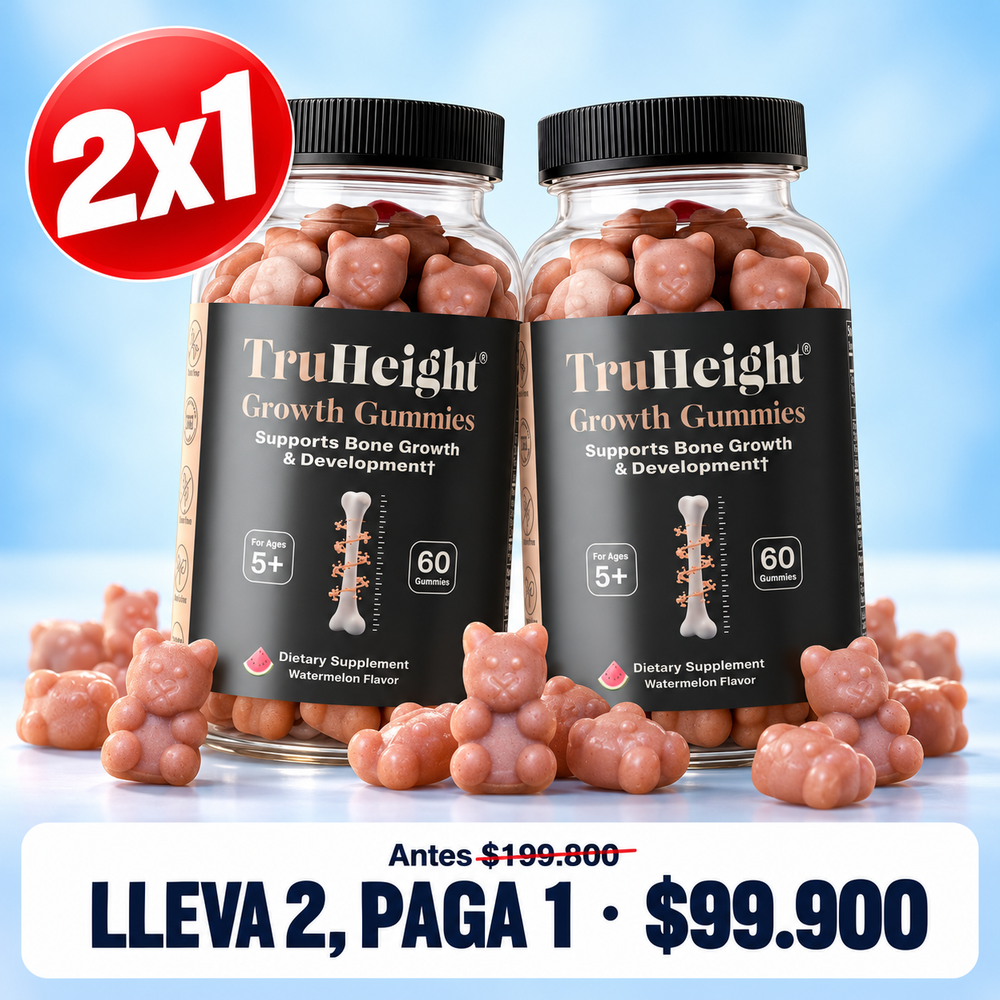 Gomitas True height crecimiento 2X1