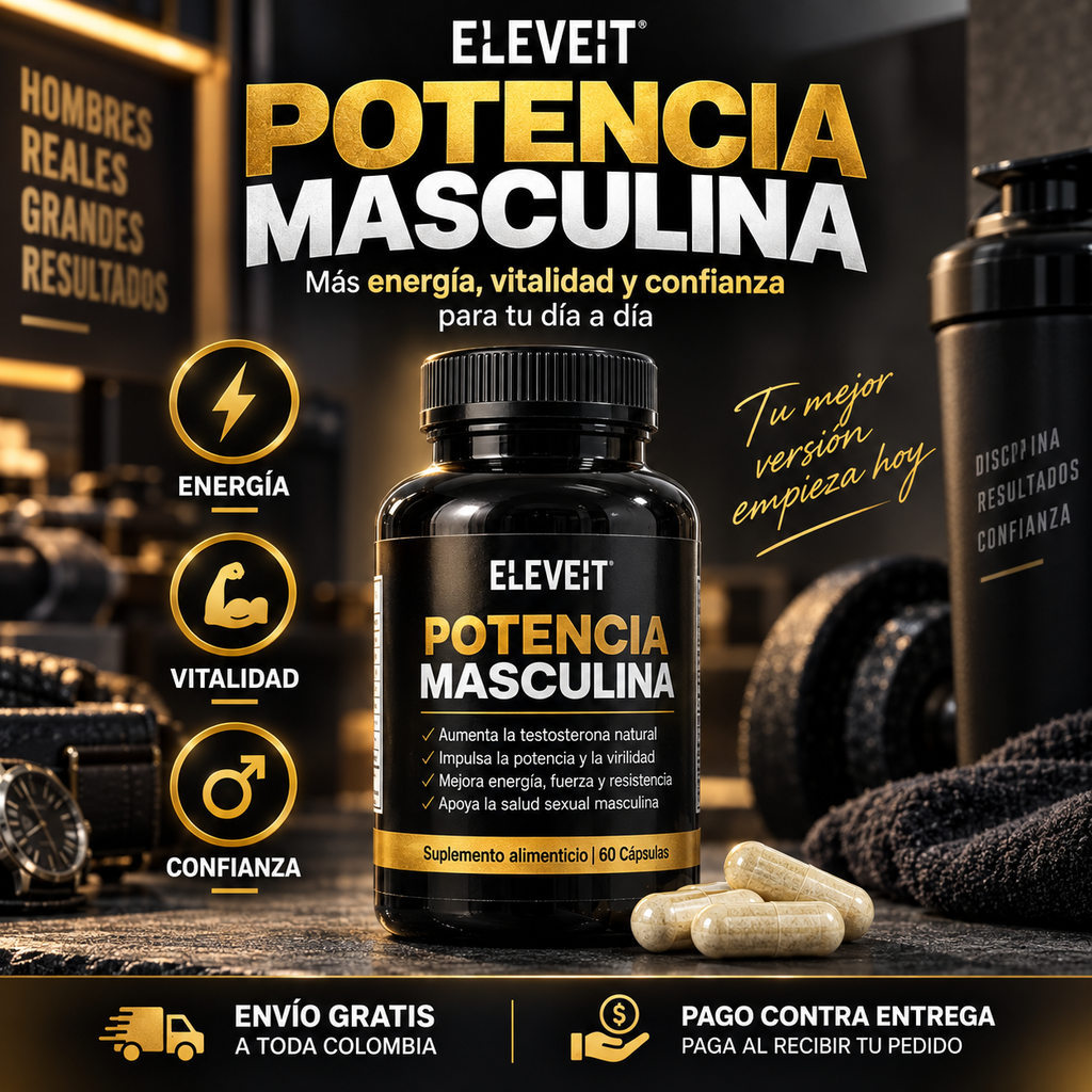 ELEVEIT Potencia Masculina – Más energía, vitalidad y rendimiento masculino con una fórmula avanzada