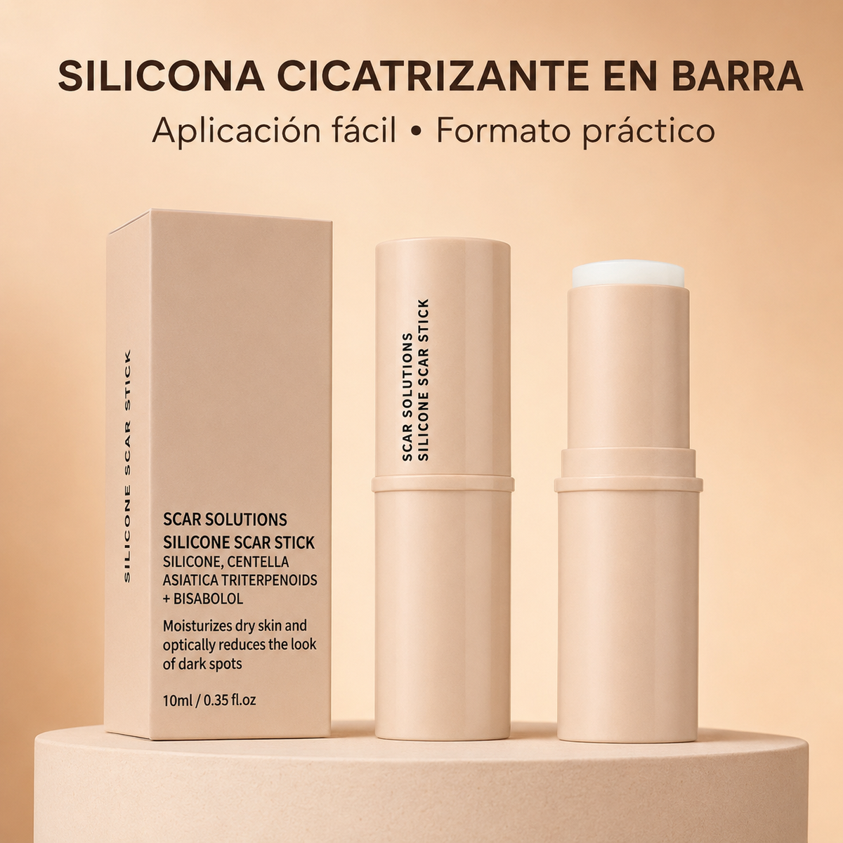 Silicona Cicatrizante en Barra - Ayuda a suavizar y proteger la apariencia de tu cicatriz cómodamente