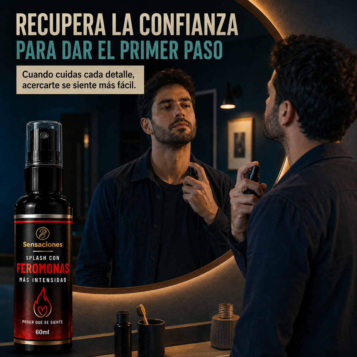 Splash Feromonas X3 | Refuerza tu presencia con un aroma masculino en segundos