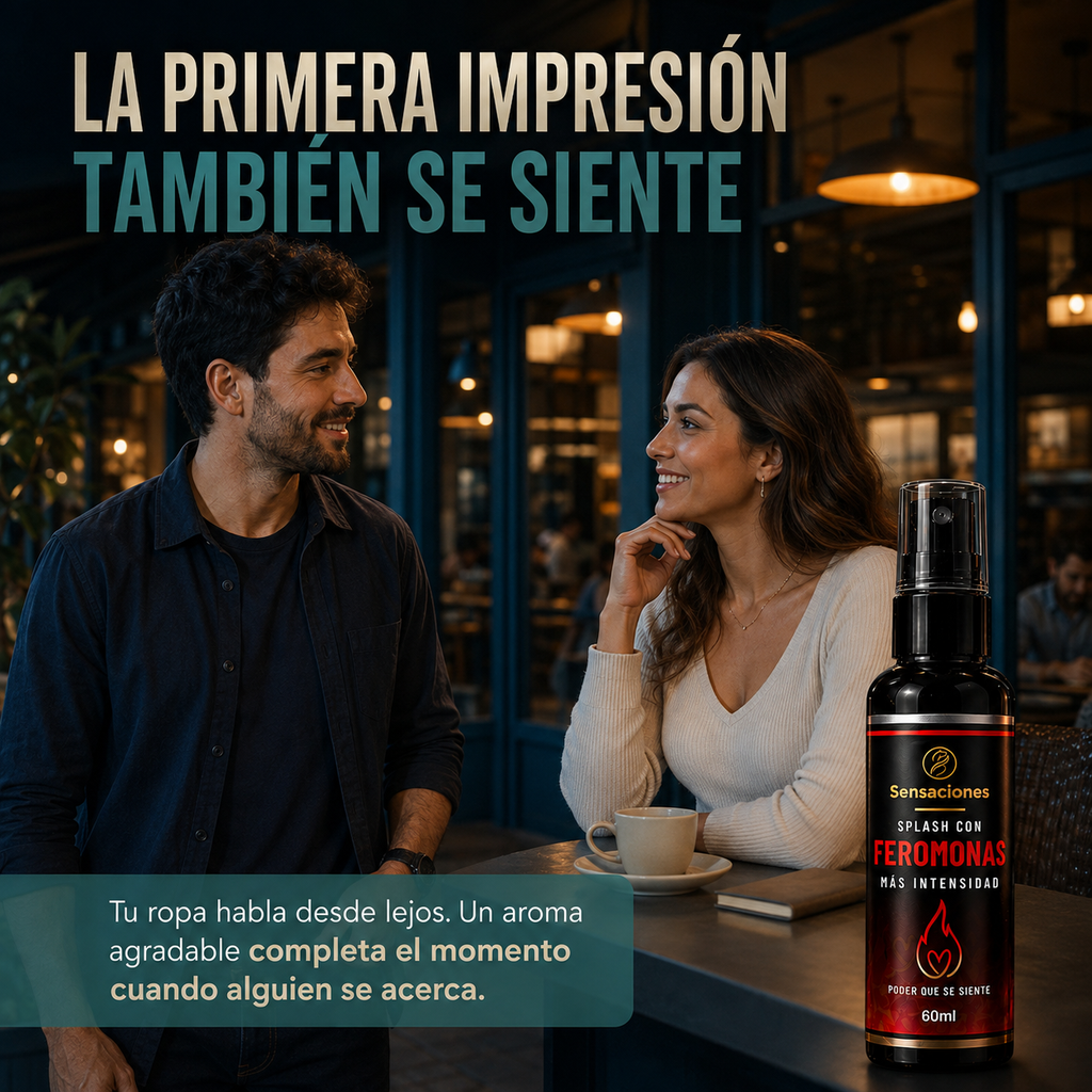 Splash Feromonas X3 | Refuerza tu presencia con un aroma masculino en segundos