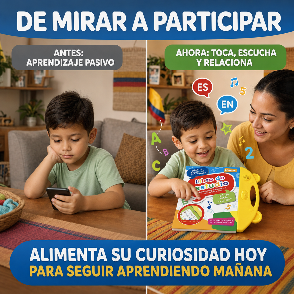 Libro Interactivo Para Niños y Niñas: Enseña +300 palabras y acelera su aprendizaje