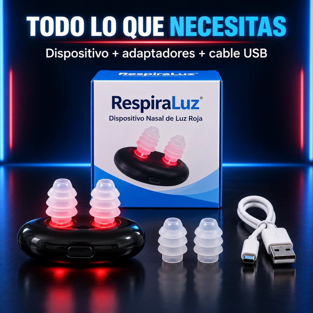Dispositivo Terapia Luz Roja Rinitis Ayuda a aliviar la congestión nasal con luz roja en sesiones de 10 minutos