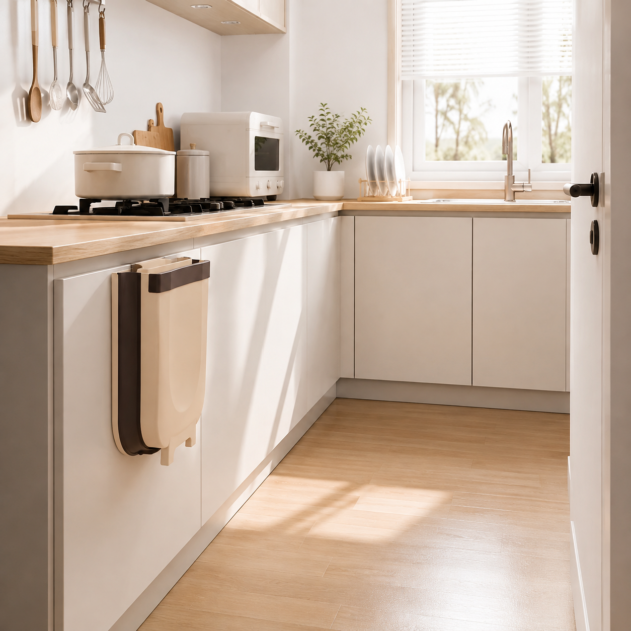 Basurero Plegable Colgante para Cocina