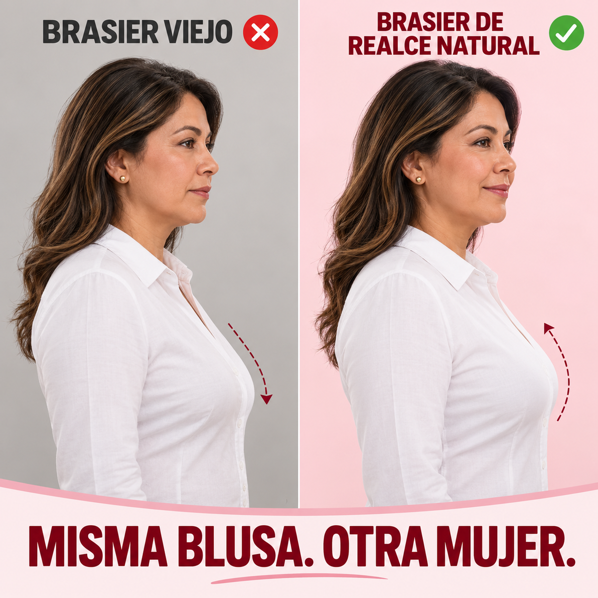 Brasier de Realce Natural Sin Aros – Paga 1 Lleva 3
