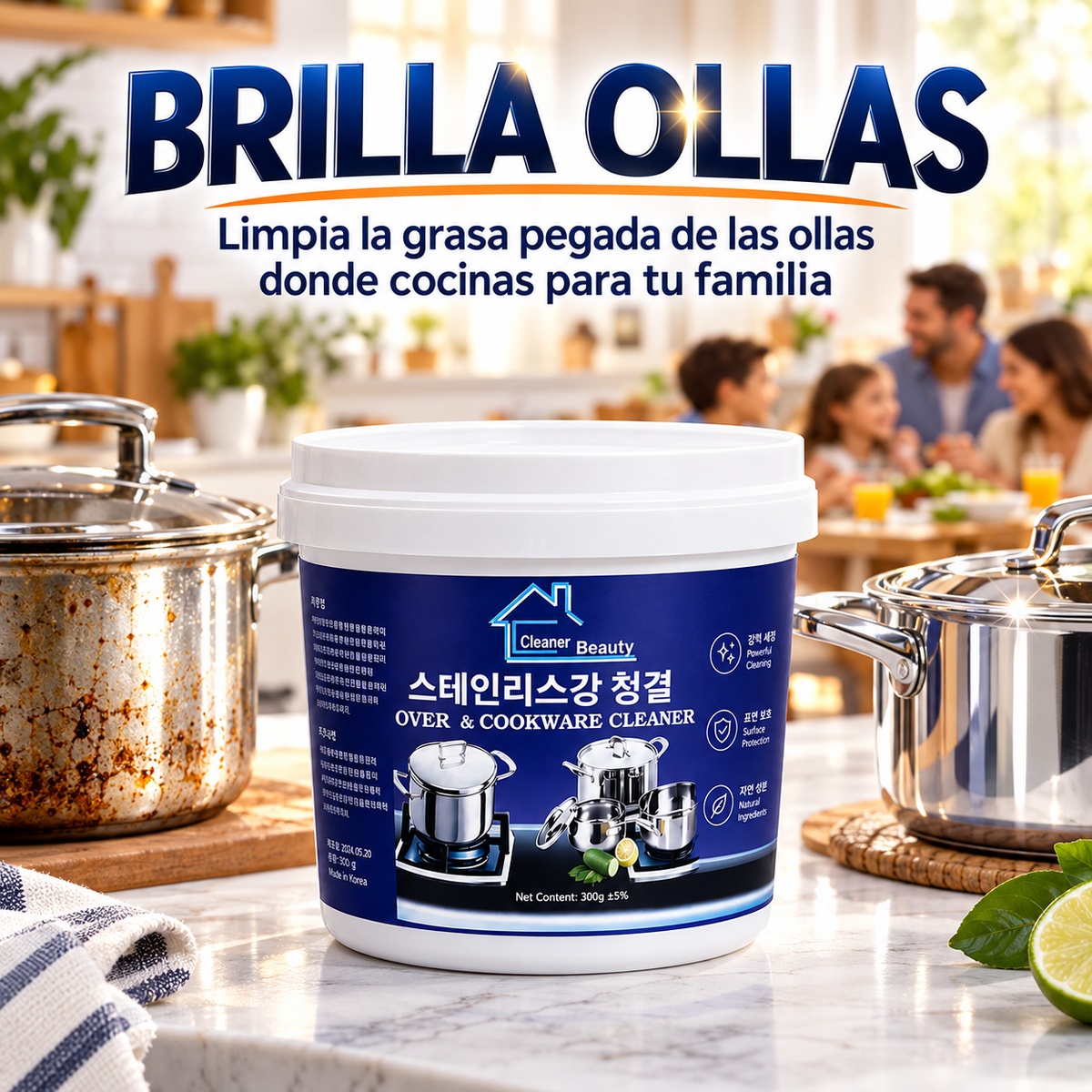 Brilla Ollas: elimina la mugre que te esta enfermando y recupera tus ollas