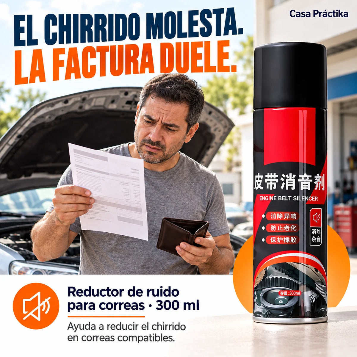 Reductor de Ruido para Correas del Motor — Ahorra Dinero En Mecánicos Innecesarios