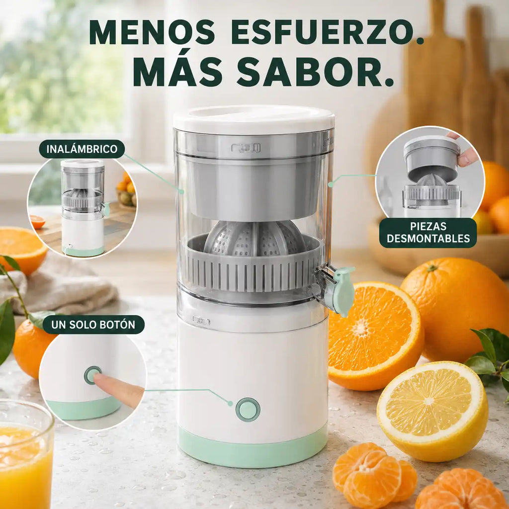 DISFRUTA JUGO RECIÉN EXPRIMIDO SIN CANSAR TUS MANOS